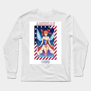 Soaring American Fairy Long Sleeve T-Shirt